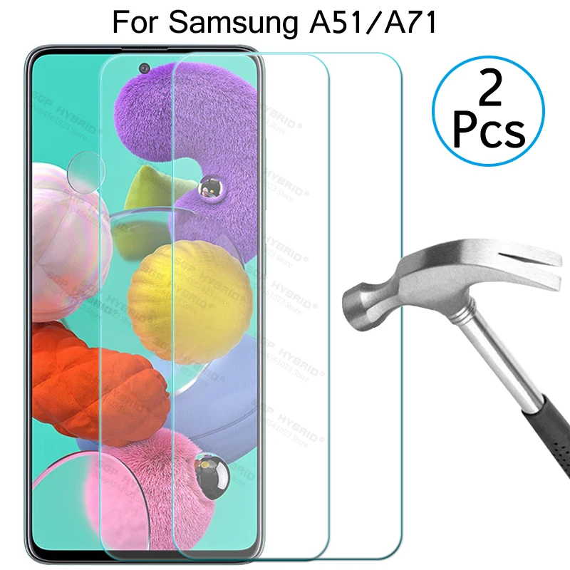 Cristal protector original para samsung a51 a71, protector de pantalla de cristal templado para galaxy a 51, 71, 51a, 71a, samsunga51