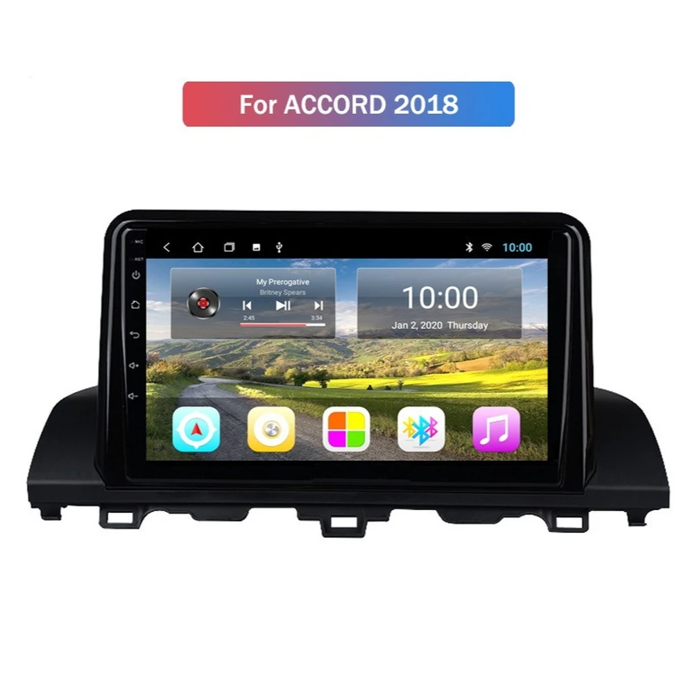 Автомобильный мультимедийный плеер Android 6G + 128G с GPS-навигацией для Honda ACCORD 2018-с Mirror
