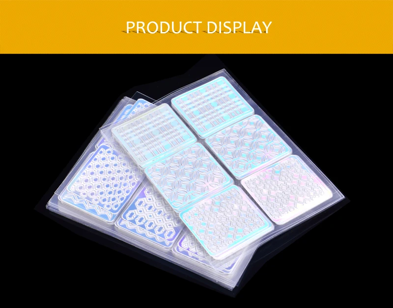 144 Tips/Set Nail Art Hollow Stickers Laser Star 3D DIY Vinyls Image Transfer Stencil Template Tips Guide Stamp Manicure Decals