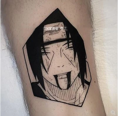 

Anime keychains UCHIHA ITACHI Naruto Tattoo Stickers Uchiha Itachi Kakashi Waterproof and Sweatproof Unisex Flower Arm Tattoo