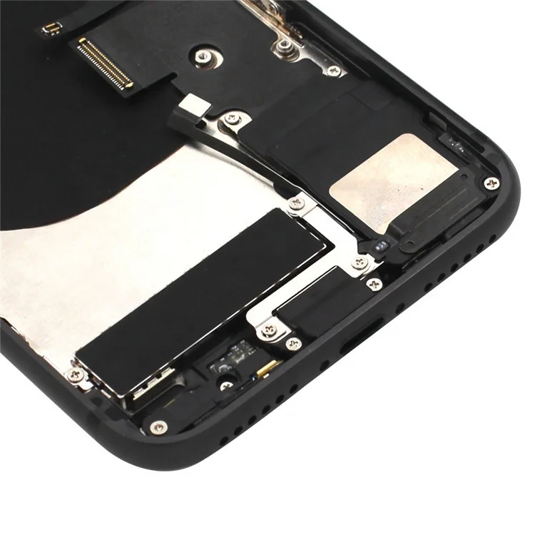 Полностью небольшие детали корпуса для iphone 8, 8 Plus X XR батарея задняя панель задняя крышка+ средняя рама шасси с гибким кабелем