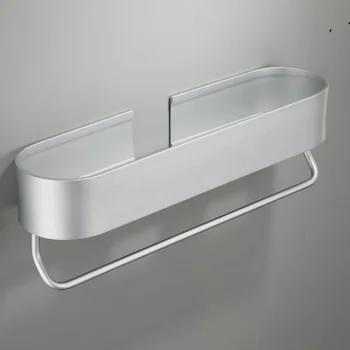 

Wall Mounted Rack Punch Free Tooth Cup Bottle Brush Carrier Shelf Hollow Drainage Holes Bottle Container Aluminum Bathroom Kitch