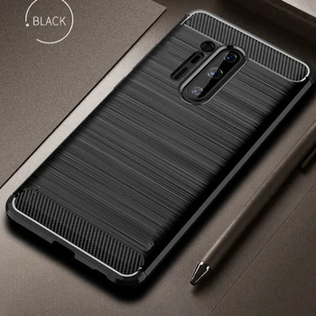 

For OnePlus 8 Pro Case Carbon Fiber Cover Shockproof Phone Case For One Plus 8 1+8 Pro Cover Flex Silicone Bumper Phone housing