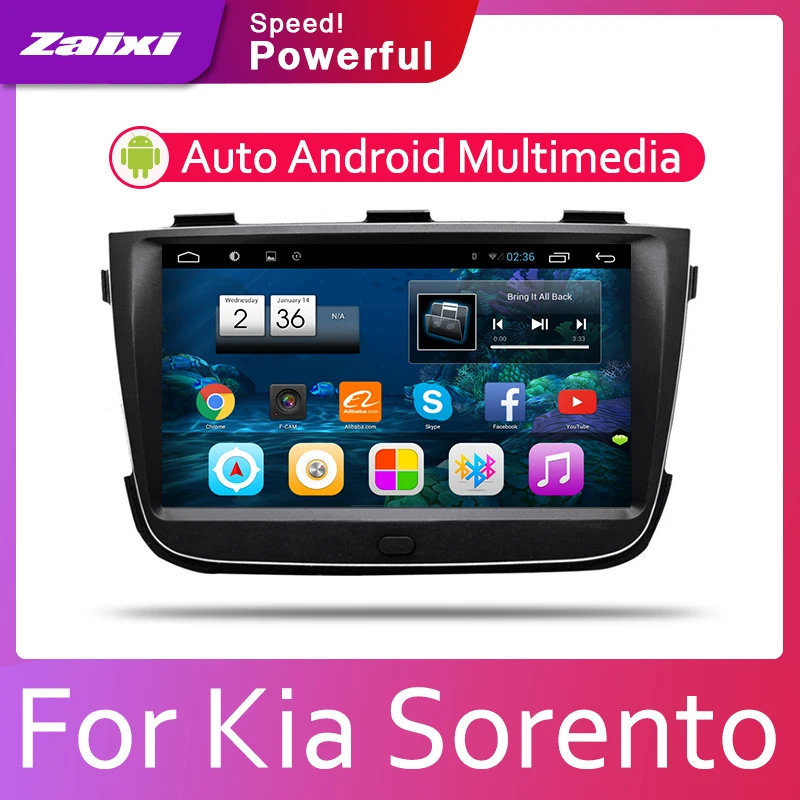 Android 2 Din автомобильный DVD радио мультимедиа видео плеер GPS карта для Kia Sorento 2013 2014