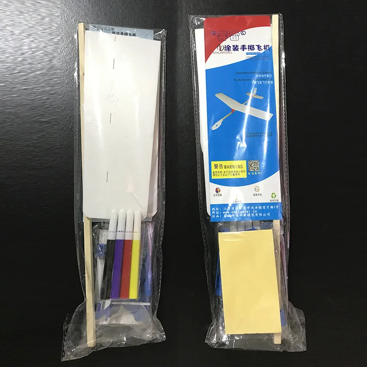 Ponley Hand Throw Coating Airplane DIY Hand-Tossed Foam Airplane Model Airplane Training Equipment Popularization of Science Ass