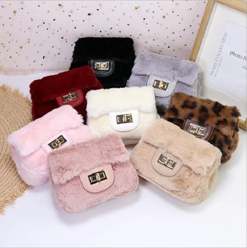 

Wool Bag Fall and Winter 2019 New Girl Slant Bag Lady Fashion Mini-shoulder Bag Princess Furry Small Bag