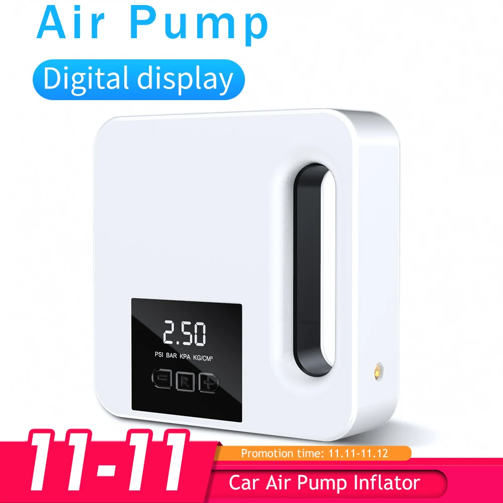 

Car Inflator DC 12V Digital Display with LED Light Portable Air Compressor Pump for Car Motorcycles Bicycles Tires