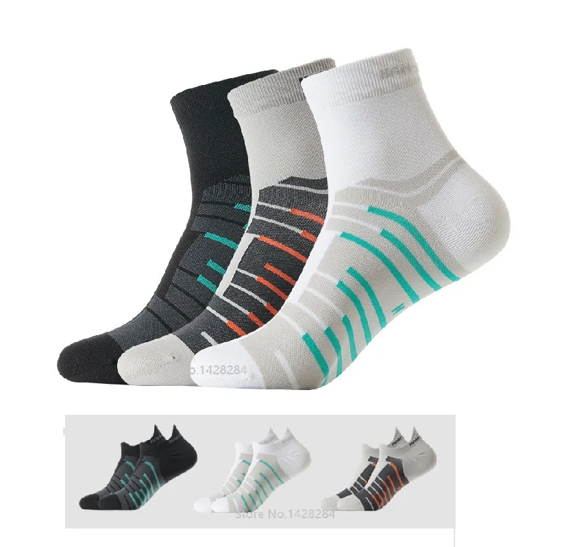

New HANDRA Man woman sports socks 3pairs Breathable Quick-drying Running leisure function sports socks Boat socks Short socks