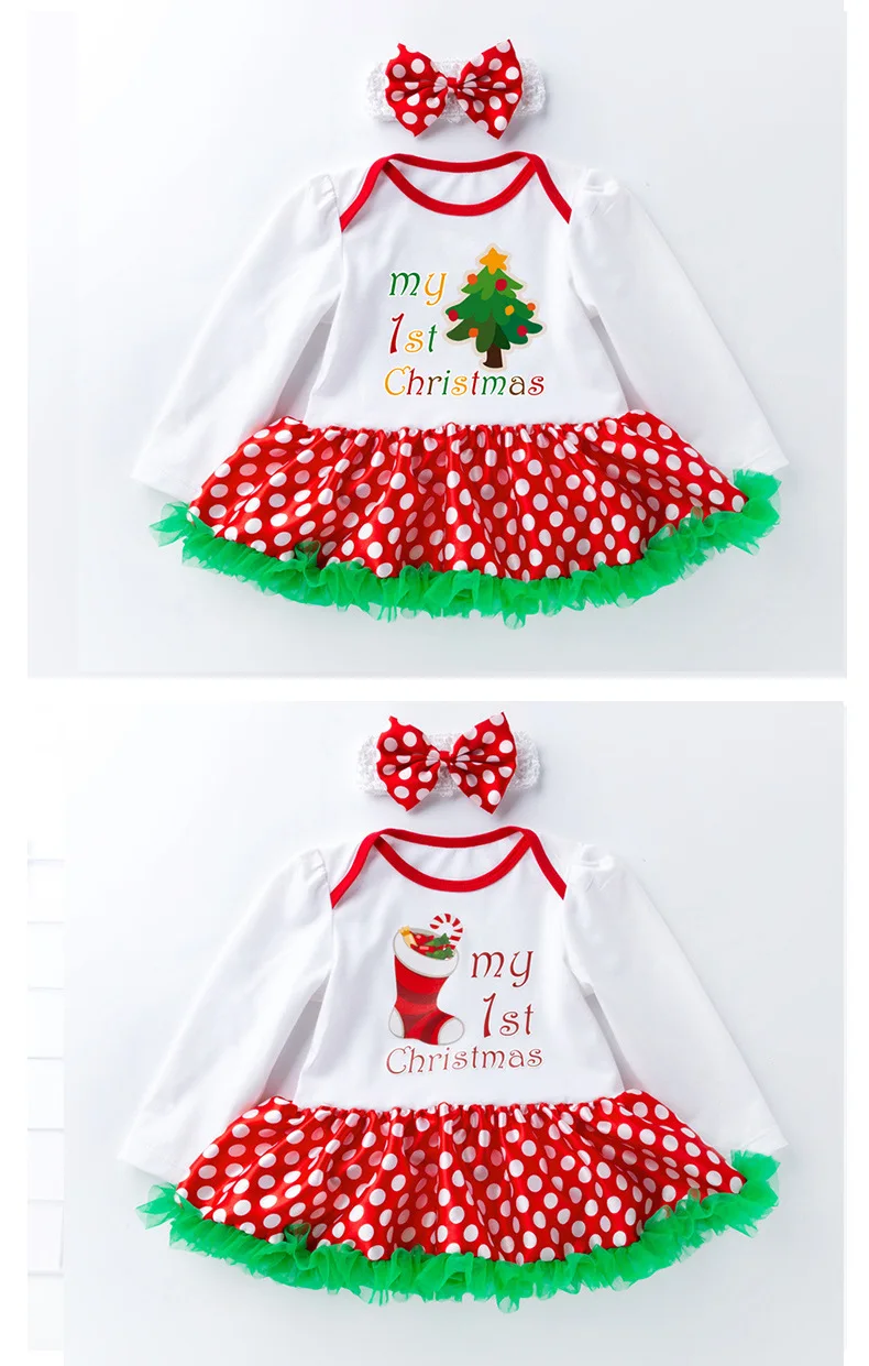 Рождественские боди Одежда для новорожденных девочек с длинным рукавом Детские олень ползунки Детский комбинезон наряд Рождественская праздничная одежда для малышей