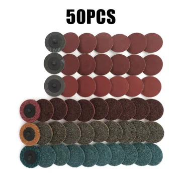 

2020 Hot Sale 51PCS Sanding Discs Sandpaper Set 2Inch Quick Change Roll Lock Surface Polishing Brand New And High Quality