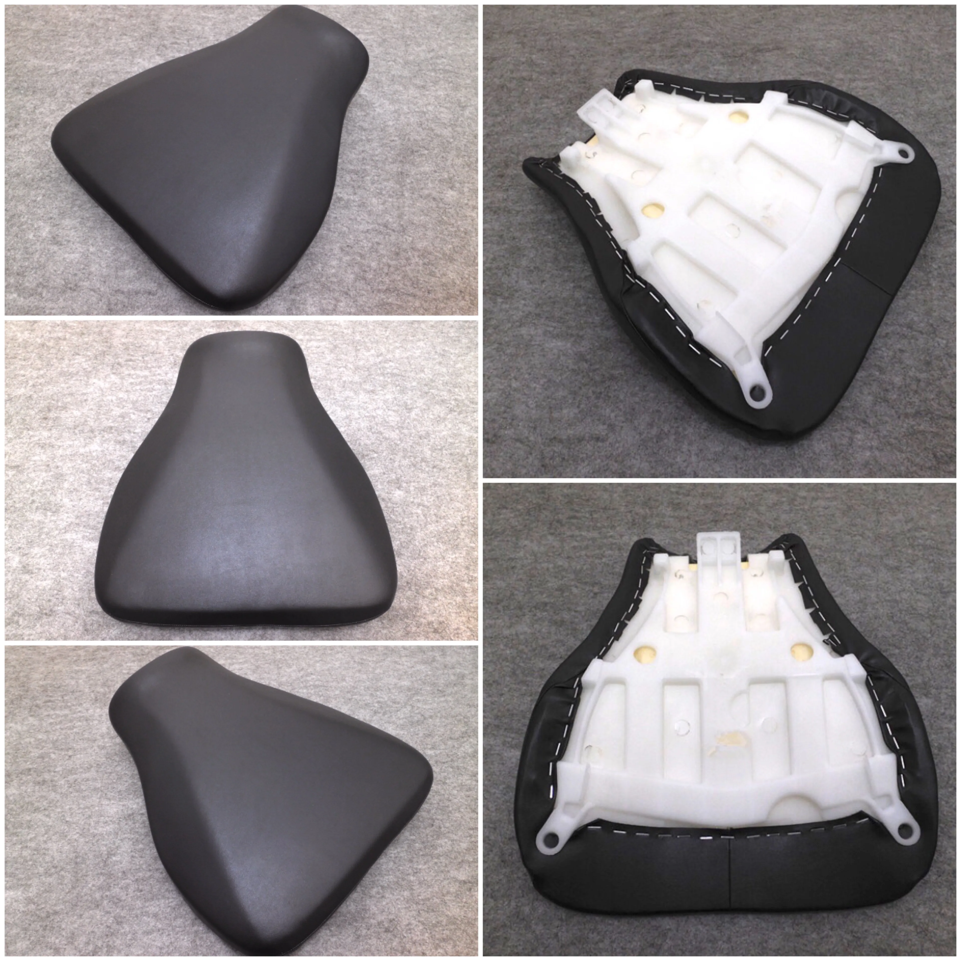 Мотоциклетное черное переднее кожаное сиденье для Honda CBR600 CBR600RR 2007 2008-2012 подушка