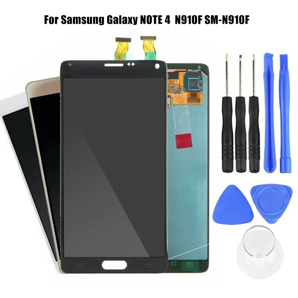 Замена сенсорного ЖК-экрана дигитайзера для samsung Galaxy Note 4 N910F/SM-N910F