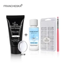 2021 Cups Painless Extended Glue Exclusive for Cross-Border Manicure Implement Solid Extended Glue Set Cleaning Liquid Brush Set