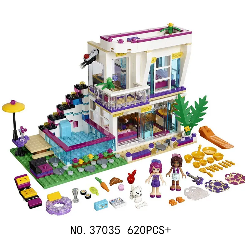 618pcs-New-Friends-Livi-s-Pop-Star-House-Legoings-Model-Building-Block-Kits-Toy-Best-Gift