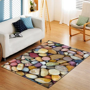 

Carpets For Living Room Home Bedroom Bedside Carpets Modern Hallway Children Floor Rugs 3D Stone Pattern Kids Room Tatami Mats