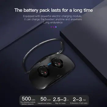 

X18 TWS Mini Portable Wireless In-Ear Sport Earbuds Earpiece Waterproof HiFi BluetoothV4.2 Earphones