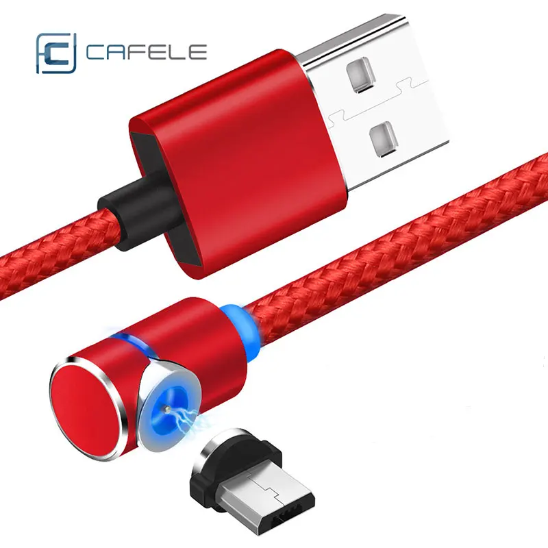 

USB Cable 2M Magnetic LED Lights Elbow Micro Usb Wire For Xiaomi Huawei Nova4 Samsung Redmi Note OPPO Vivo Charging Equipment