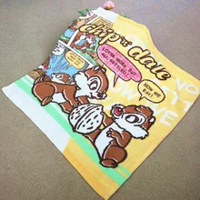 Полотенце для рук из чистого хлопка, экспорт из Японии, мультяшный принт, хлопковый детский нагрудник, водопоглощающий, большой размер 35 см