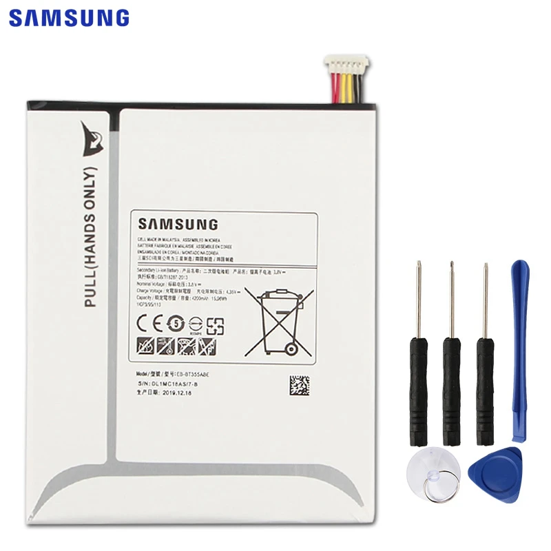 Оригинальная запасная аккумуляторная батарея SAMSUNG для планшета GALAXY Tab A 8 0