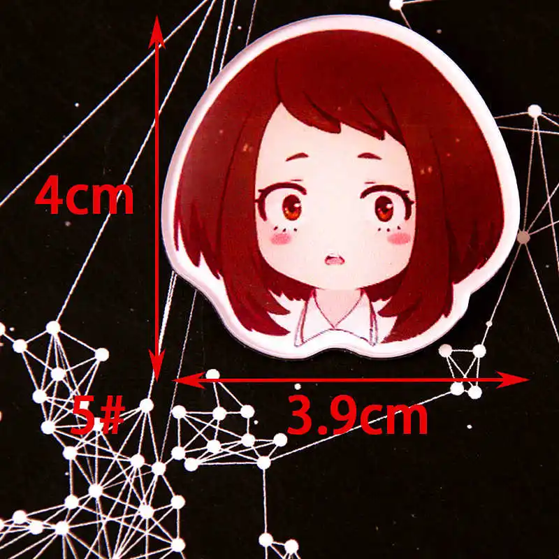 No5 1 шт., новинка,, мультфильм, серия My Hero academic, акриловые значки, каваи, значки на рюкзаке, значок для одежды, булавка, брошь Z89 - Цвет: No5
