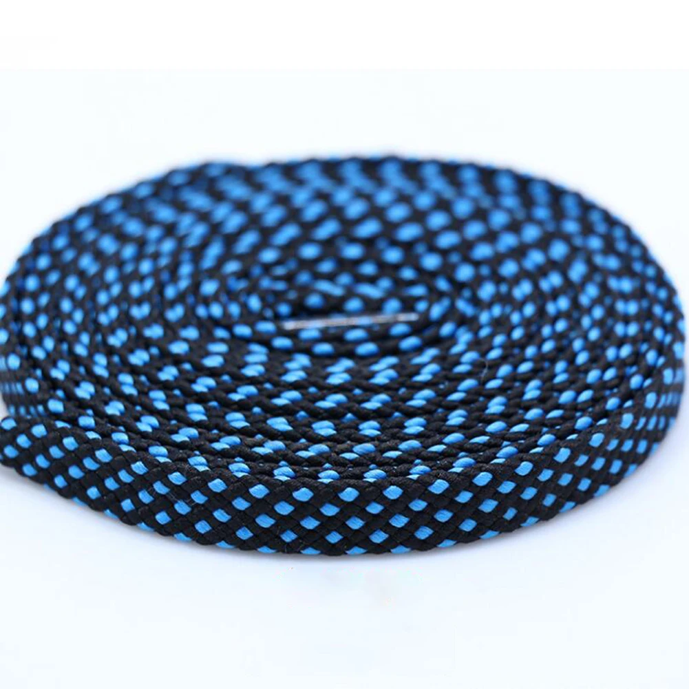 Dark Blue 120 см модные 1 пара шнурков модные кроссовки из полиэстера кружевные цветные клетчатые двухслойные полые плоские шнурки - Цвет: Dark Blue