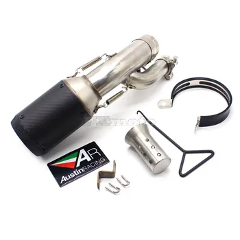 

Motorcycle carbon fiber with DB Killer for S1000RR 17-18 years AR with spring middle tail exhaust pipe S1000R exhaust muffler