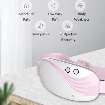 

Pink Women Warm Uterus Belt Electric Infrared Heating Menstruation Period Waist Pad Female Back Pain Relief Lumbar Support USB