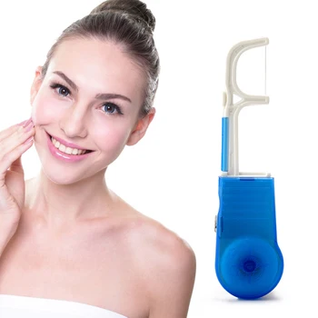 

Dental Floss Holder Teeth Cleaning Built-in 30m Dental Floss Teeth Health And Beauty Care Oral Care Portable Tooth Cleaner Silk