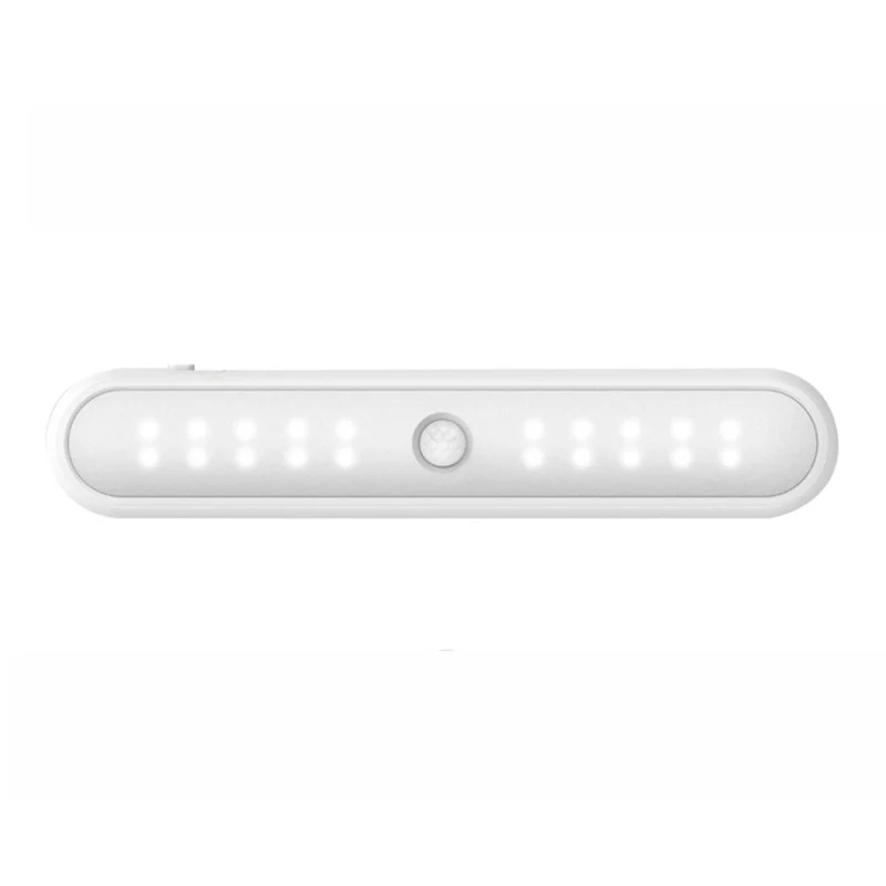 

20Led Under Cabinet Light Pir Motion Sensor Wireless Wardrobe Lighting Battery Powered Kitchen Closet Nightlight