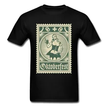 Tops para hombre, Camiseta con estampado de Oktoberfest, camisetas de Festival para amantes de la cerveza, ropa negra Vintage, camisetas masculinas de gran tamaño personalizadas