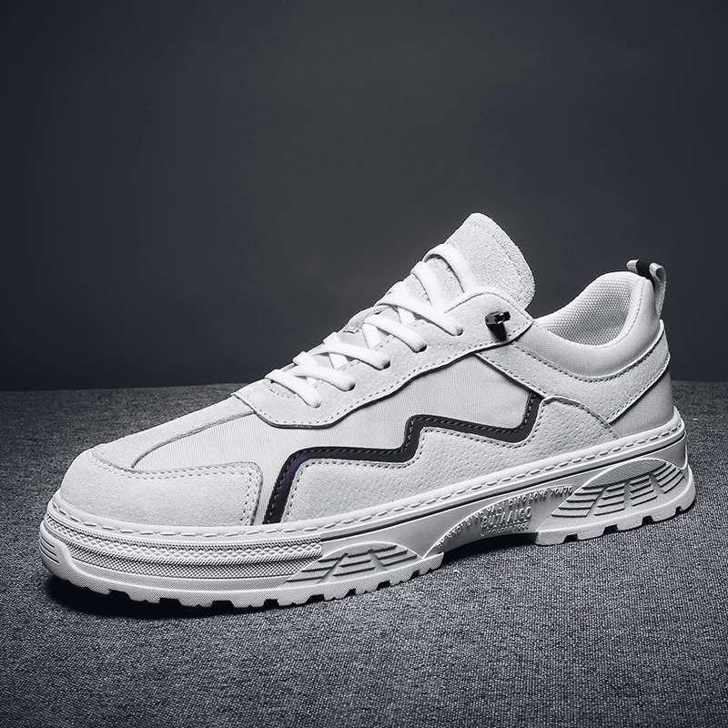 

Spring Casual Shoes Men Rubber Sole Mens Designer Shoes Men Luxury Shoes Breathable Leather Shoe Men Outdoor Flats Sneakers