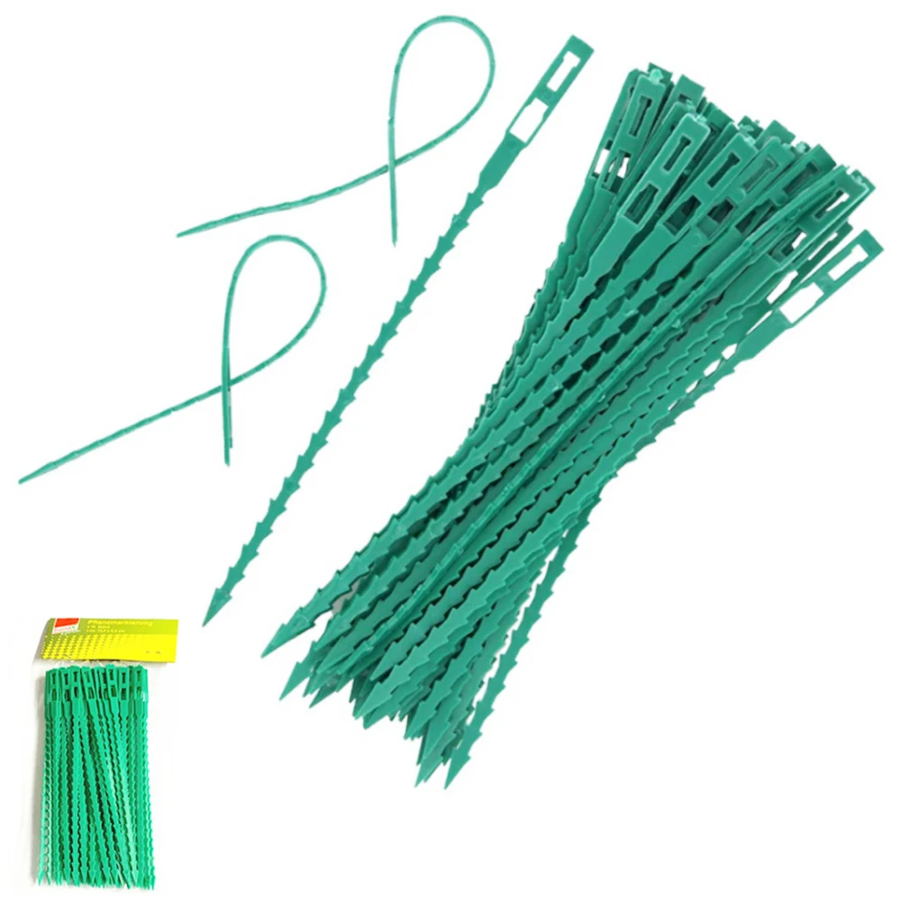 50/100Pcs Reusable Gardening Cable Ties Plant Support Shrub Fastener