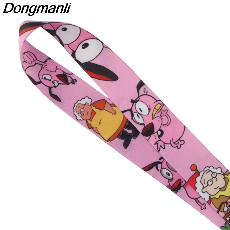 P3990 Dongmanli отвага трусливая собака брелок Lanyards держатель удостоверения личности ID карта Пропуск Тренажерный зал мобильный бейдж держатель ключевой ремень