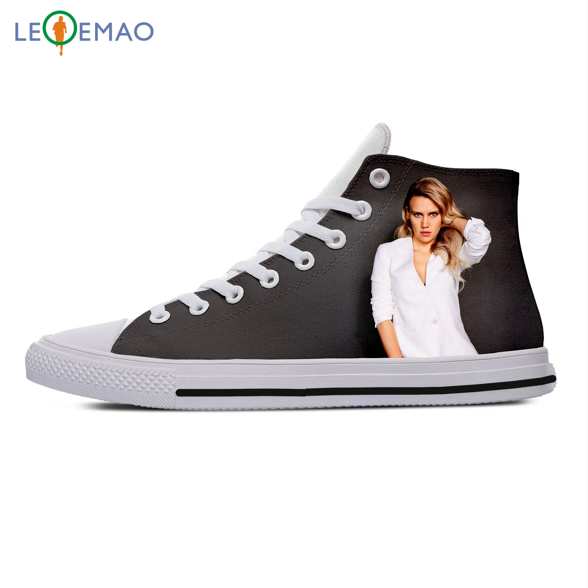 

Custom Spring Autumn Canvas Sneakers Kate McKinnon High Quality Handiness Flats Running Shoes Comfortable Big White Zapatillas
