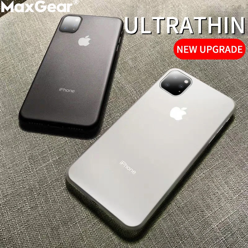 0,3 мм Ультратонкий матовый чехол для iPhone 11 Pro Max XS XR X 6 S 6 S 7 8 Plus iPhone11 11Pro Жесткий Тонкий противоударный чехол