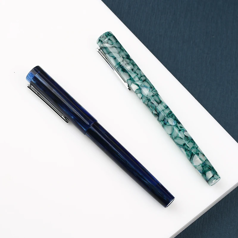 Penbbs 487-114SF Acrylic Magnetic Piston Fountain Pen Smooth Fine Nib Writing #w 