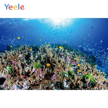 

Yeele Tropical Coral Reef fantasy Underwater World Photography Backdrop Personalized Photographic Backgrounds For Photo Studio