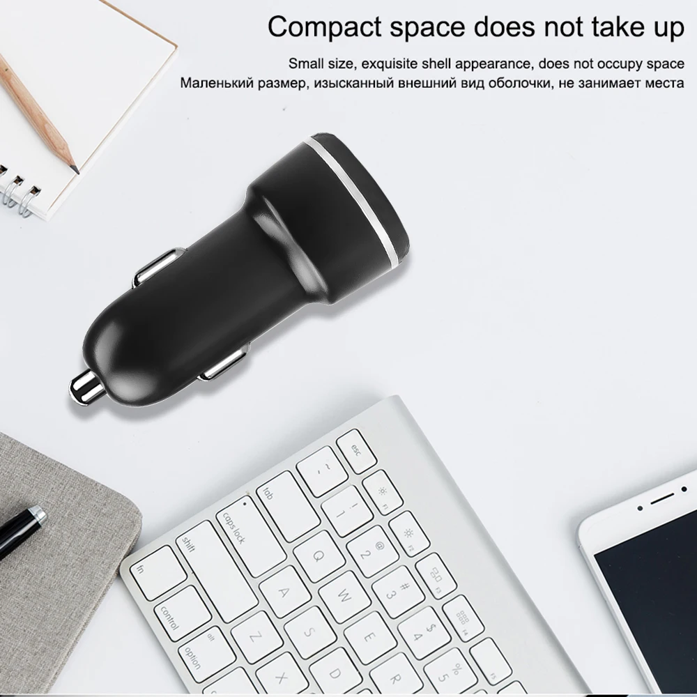 Зарядное устройство kebidu с двумя usb-портами, быстрое автомобильное зарядное устройство QC3.0, быстрая зарядка для Xiaomi, huawei, samsung, Note, автомобильное зарядное устройство, 5 В, 2 А