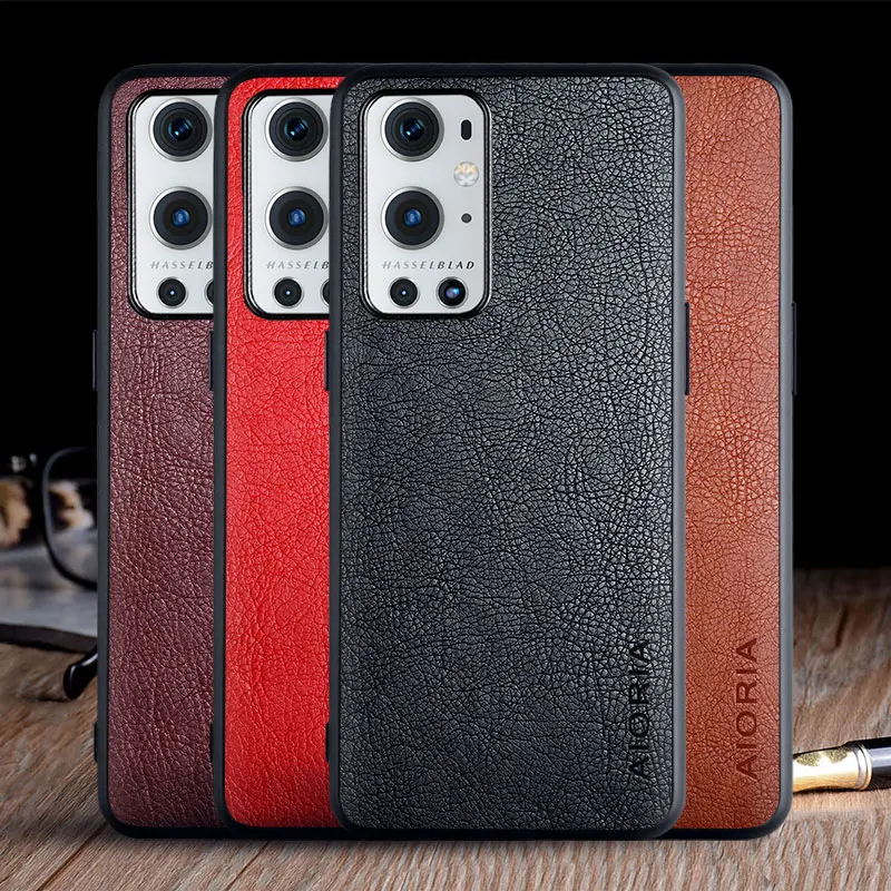 Custodia Per Oneplus 9 Pro Funda Luxury Vintage Pelle Pelle Coque Con Tpu + Pc Custodia Rigida Per Oneplus 9 Pro Custodia Capa