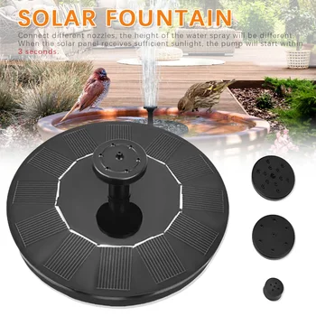 

Mini Round Solar Fountain Floating Water Fountain Solar Fountain Pool Pond Waterfall Fountain For Garden Decoration