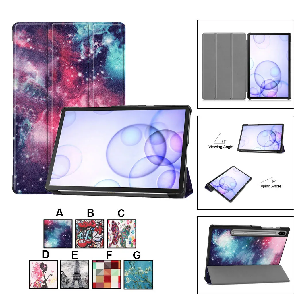 Хит планшет чехол для Samsung Galaxy Tab S6 10,5(T860/T865) кожа тонкая крышка# T2