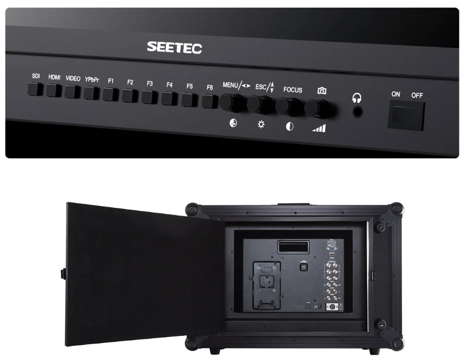 Description Picture 4 of item21.5" IPS Full HD 1920x1080 Carry-on Broadcast Director Monitor with 3G-SDI HDMI AV YPbPr P215-9HSD-CO