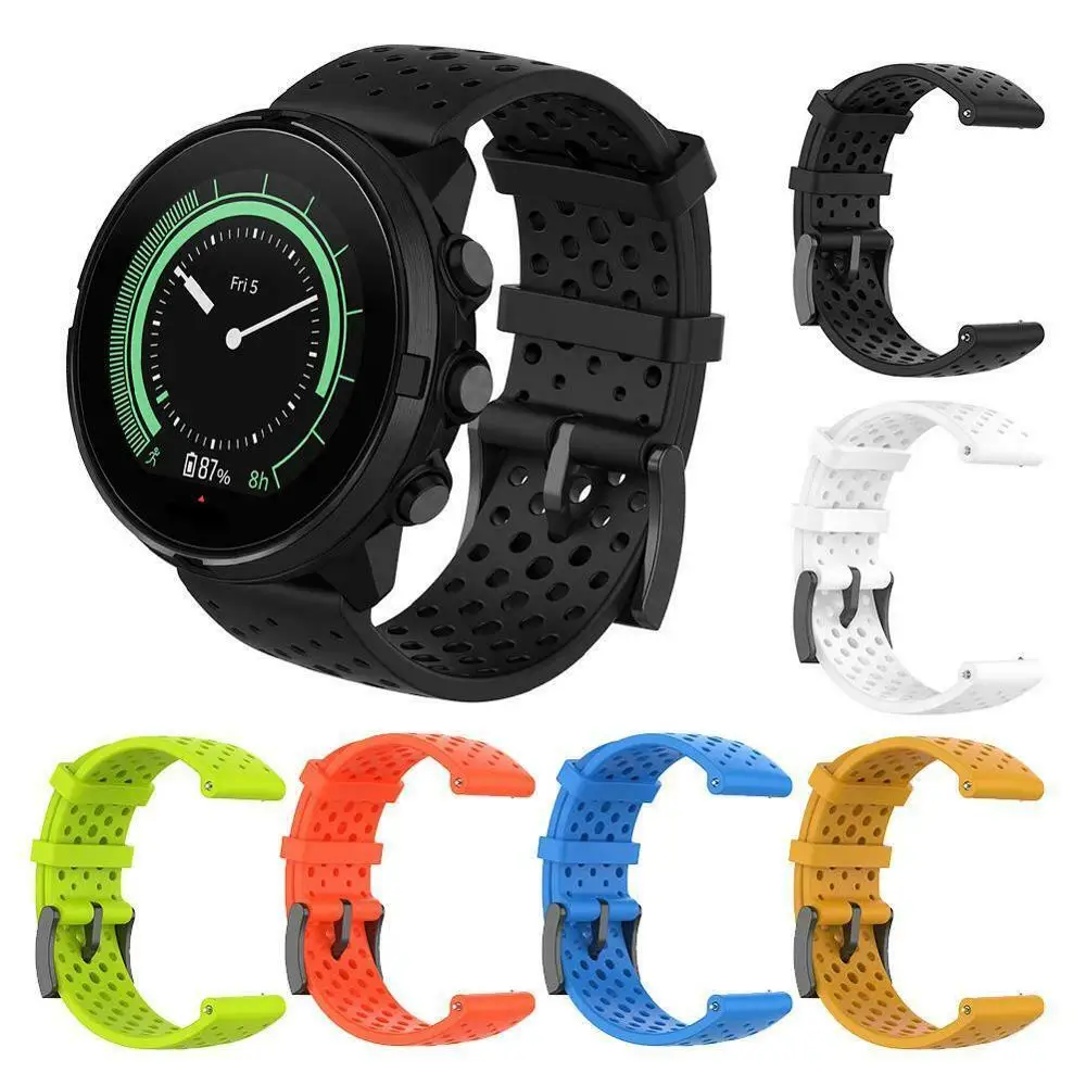 Ремешок силиконовый для Suunto 9/Baro D5 Spartan сменный Браслет спортивных смарт часов 24