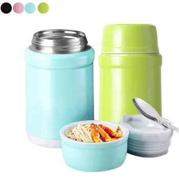 

Vacuum Flask Soup Food Insulated Bottle Stainless Steel Soup Pot Lunch Box Insulated Food Container 66CY