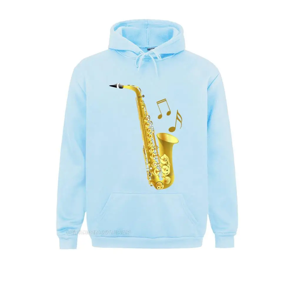 thumbnail image 1 of Sudadera con capucha de manga larga gótica para hombre, regalo de saxofón, notas musicales, verano y otoño, 1 of 4