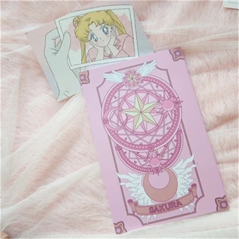 

Card Captor Kuro Notebook Sailor Moon Hand Book Horizontal Line Book Notebook Cosplay Anime Adult Lovers Student Christmas Gift