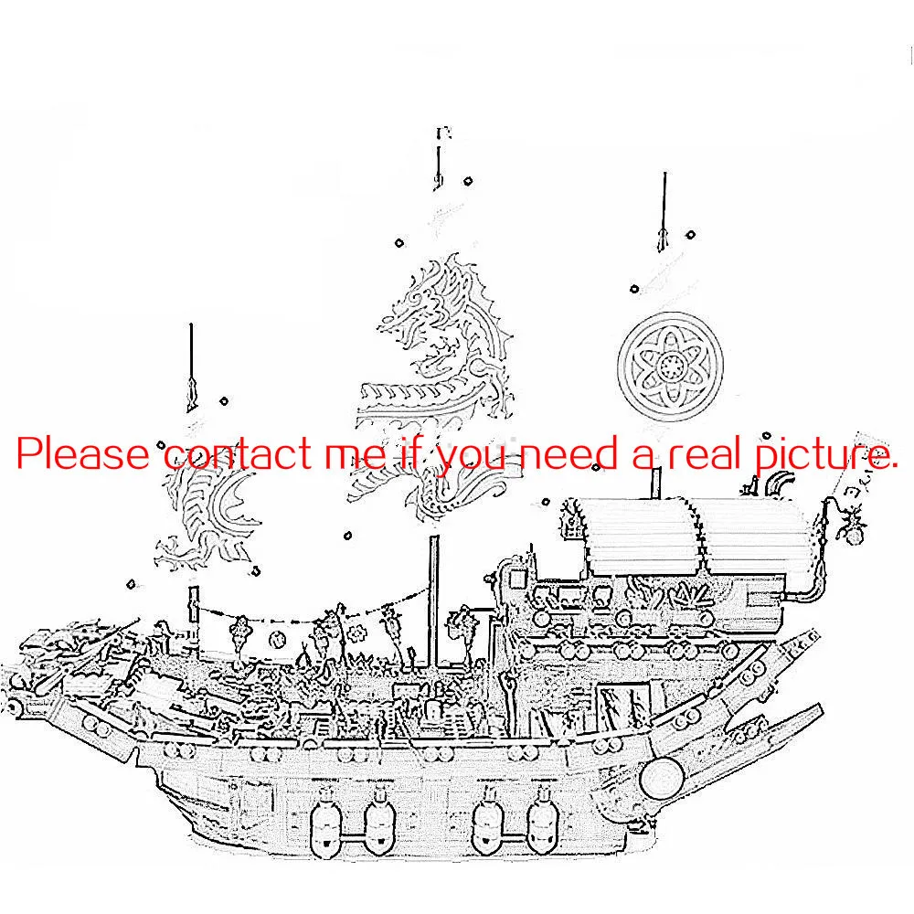 

the 06057 2455pcs Ninja ship Final Fight Of Destiny's Bounty Building Block Compatible 70618 Bricks Toy