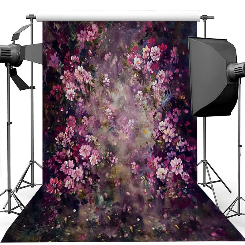 

Flower Photography Background Wedding Floral Painting Background Photo Studio Newborn Baby Child Photophone Photocall