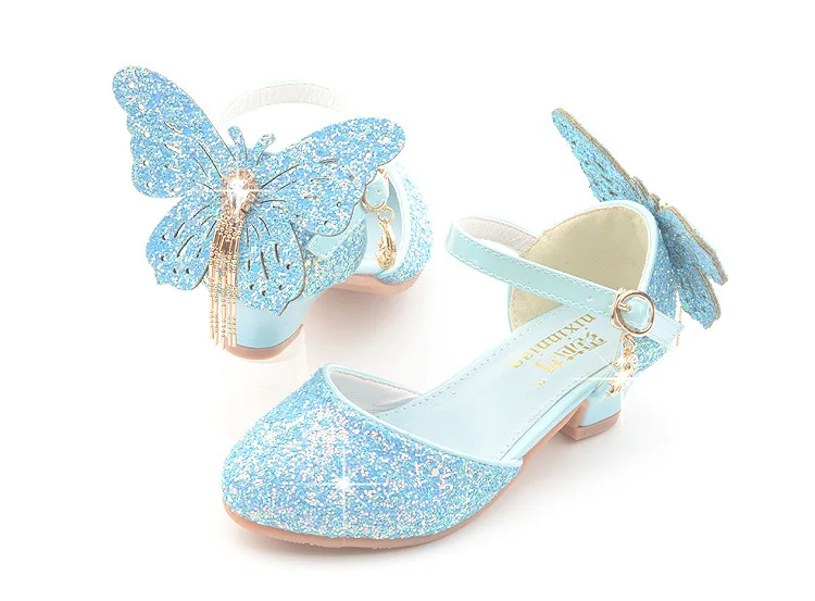 Vestidos de fiesta de noche свадебное платье Вечерние Bchaussure enfant fille блестящие галстук бабочка туфли принцессы для девочек