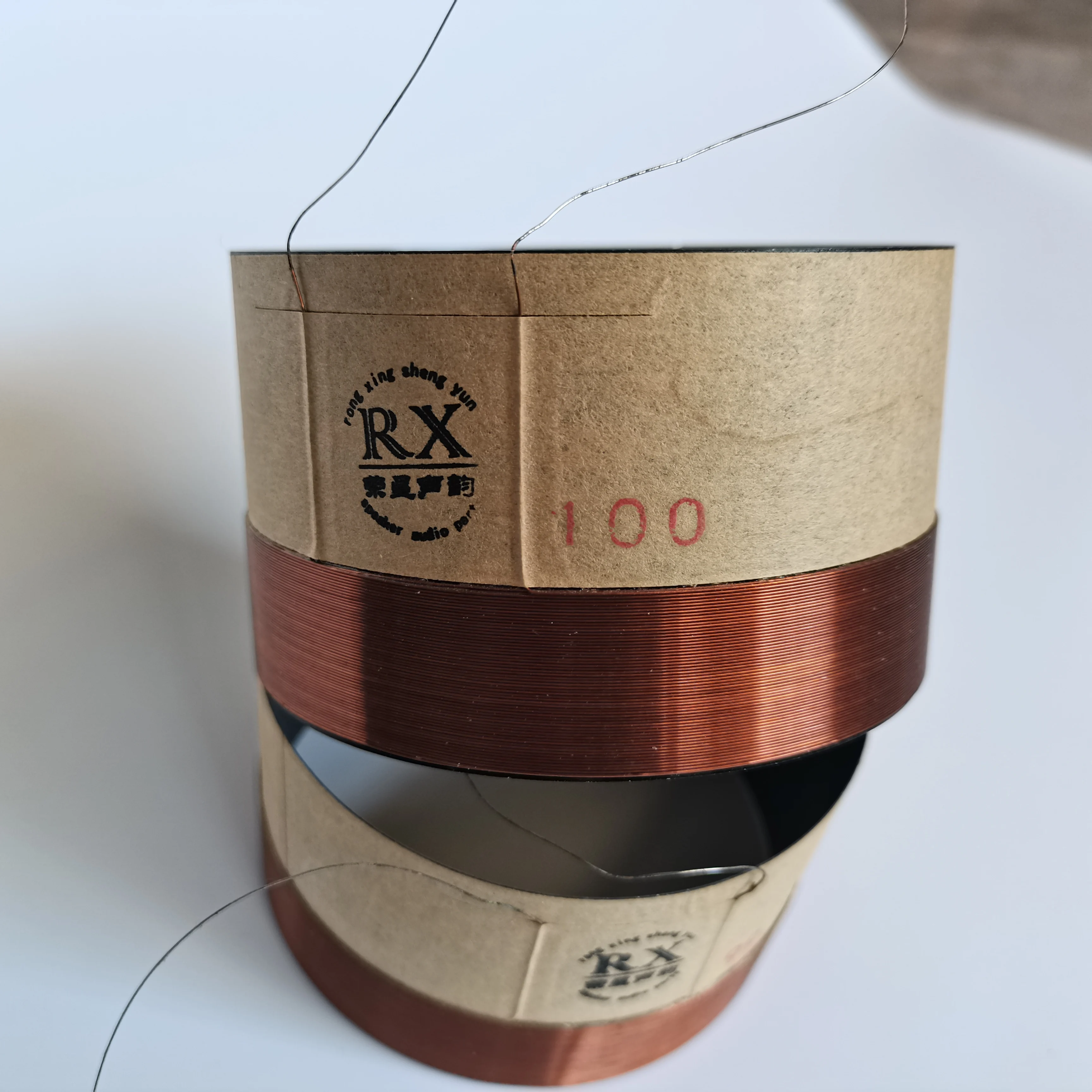 블랙 알루미늄 우퍼 베이스 확성기 스피커 보이스 코일, ID: 100mm, 3 15/16 4